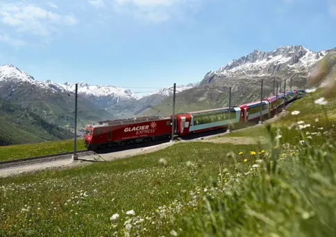 Glacier Express Oberalppass Rhaetian Railway