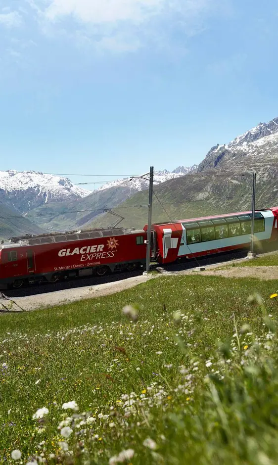 Glacier Express Oberalppass Rhaetian Railway