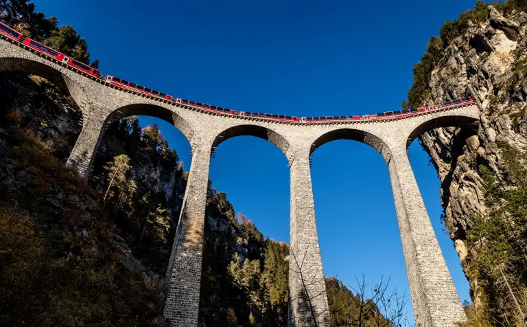 Bernina Express Landwasserviadukt ©Rhaetian Railway