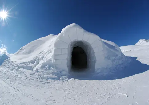 Iglu Dorf Iglu Eingang