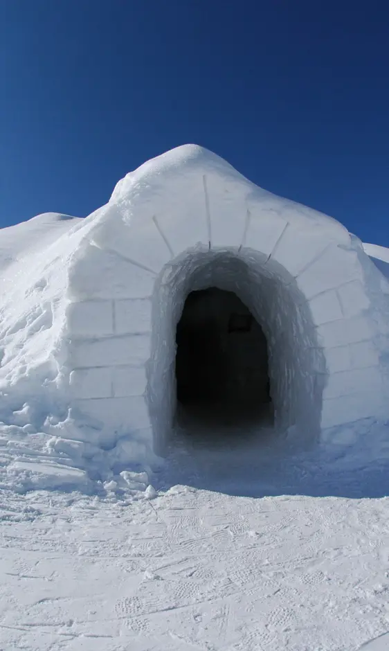 Iglu Dorf Iglu Eingang